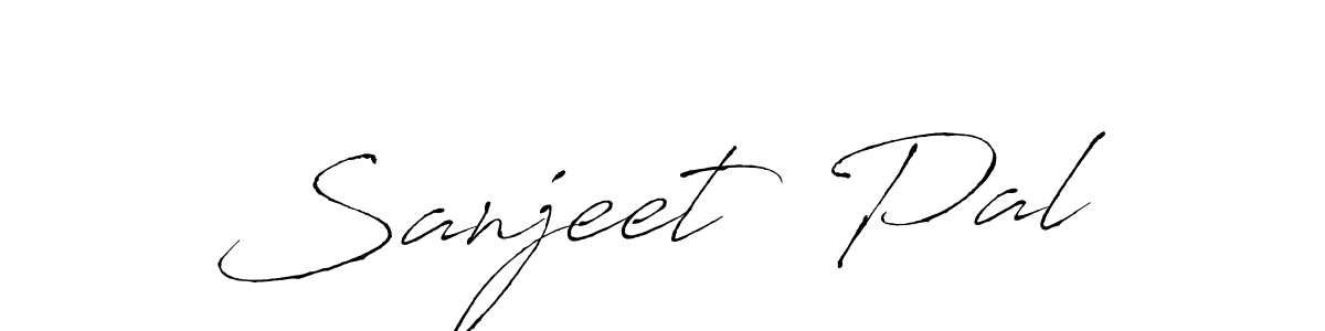 Create a beautiful signature design for name Sanjeet  Pal. With this signature (Antro_Vectra) fonts, you can make a handwritten signature for free. Sanjeet  Pal signature style 6 images and pictures png