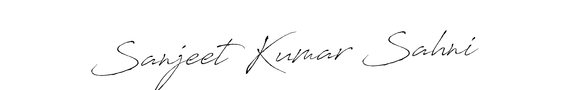 Use a signature maker to create a handwritten signature online. With this signature software, you can design (Antro_Vectra) your own signature for name Sanjeet Kumar Sahni. Sanjeet Kumar Sahni signature style 6 images and pictures png