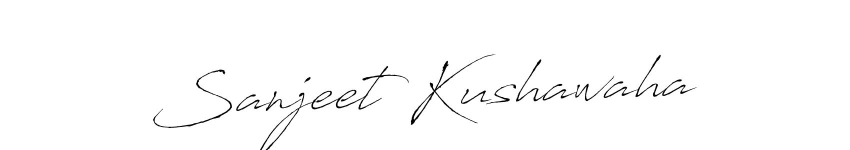 It looks lik you need a new signature style for name Sanjeet Kushawaha. Design unique handwritten (Antro_Vectra) signature with our free signature maker in just a few clicks. Sanjeet Kushawaha signature style 6 images and pictures png