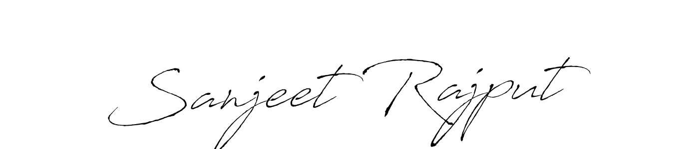 How to make Sanjeet Rajput signature? Antro_Vectra is a professional autograph style. Create handwritten signature for Sanjeet Rajput name. Sanjeet Rajput signature style 6 images and pictures png