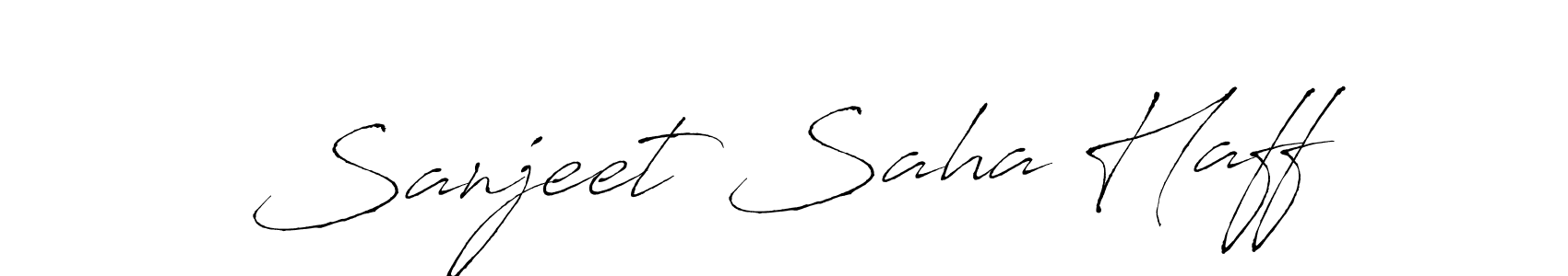 Create a beautiful signature design for name Sanjeet Saha Haff. With this signature (Antro_Vectra) fonts, you can make a handwritten signature for free. Sanjeet Saha Haff signature style 6 images and pictures png