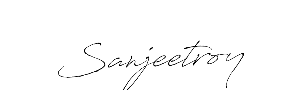 Make a beautiful signature design for name Sanjeetroy. With this signature (Antro_Vectra) style, you can create a handwritten signature for free. Sanjeetroy signature style 6 images and pictures png