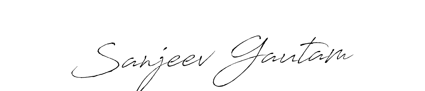 It looks lik you need a new signature style for name Sanjeev Gautam. Design unique handwritten (Antro_Vectra) signature with our free signature maker in just a few clicks. Sanjeev Gautam signature style 6 images and pictures png