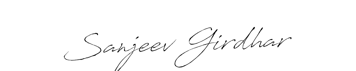 It looks lik you need a new signature style for name Sanjeev Girdhar. Design unique handwritten (Antro_Vectra) signature with our free signature maker in just a few clicks. Sanjeev Girdhar signature style 6 images and pictures png