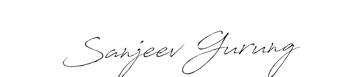 Create a beautiful signature design for name Sanjeev Gurung. With this signature (Antro_Vectra) fonts, you can make a handwritten signature for free. Sanjeev Gurung signature style 6 images and pictures png