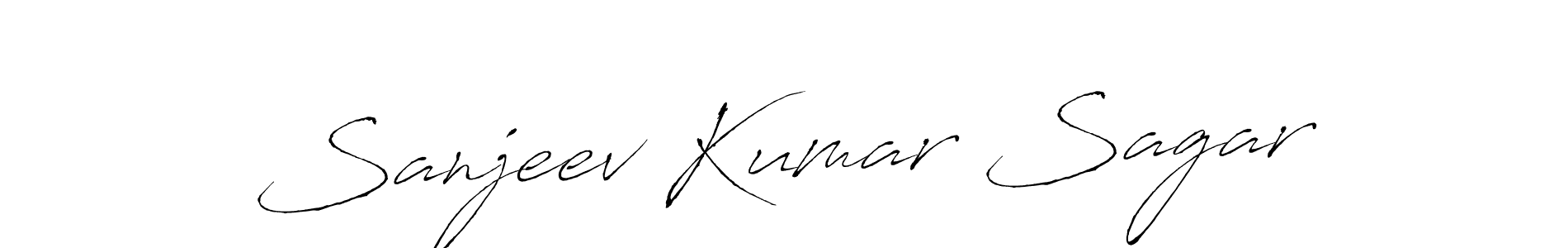 Design your own signature with our free online signature maker. With this signature software, you can create a handwritten (Antro_Vectra) signature for name Sanjeev Kumar Sagar. Sanjeev Kumar Sagar signature style 6 images and pictures png