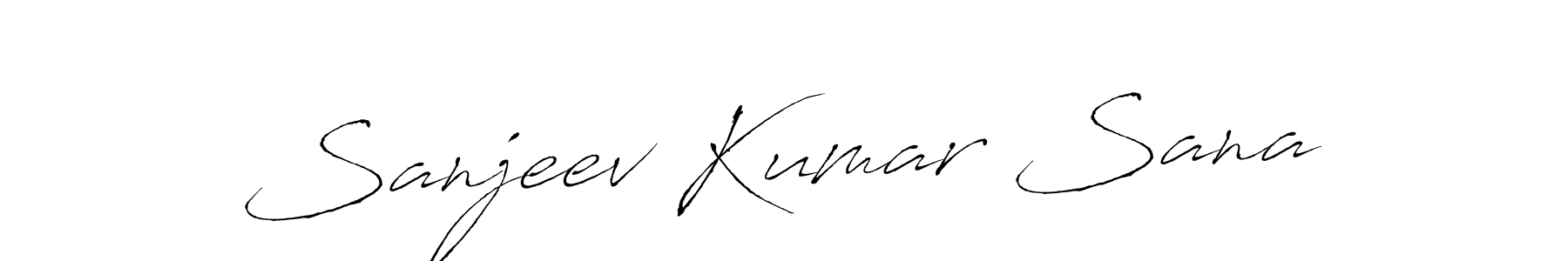Antro_Vectra is a professional signature style that is perfect for those who want to add a touch of class to their signature. It is also a great choice for those who want to make their signature more unique. Get Sanjeev Kumar Sana name to fancy signature for free. Sanjeev Kumar Sana signature style 6 images and pictures png