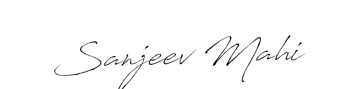 Sanjeev Mahi stylish signature style. Best Handwritten Sign (Antro_Vectra) for my name. Handwritten Signature Collection Ideas for my name Sanjeev Mahi. Sanjeev Mahi signature style 6 images and pictures png