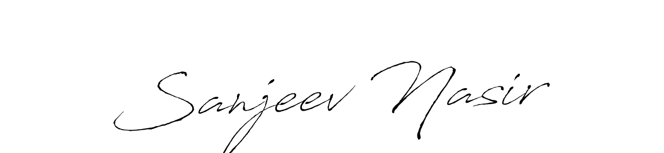 You should practise on your own different ways (Antro_Vectra) to write your name (Sanjeev Nasir) in signature. don't let someone else do it for you. Sanjeev Nasir signature style 6 images and pictures png