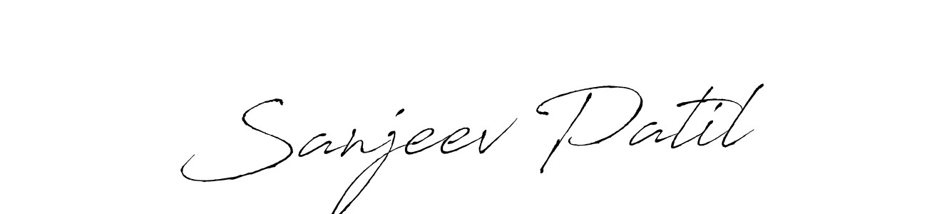 Create a beautiful signature design for name Sanjeev Patil. With this signature (Antro_Vectra) fonts, you can make a handwritten signature for free. Sanjeev Patil signature style 6 images and pictures png