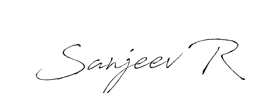 The best way (Antro_Vectra) to make a short signature is to pick only two or three words in your name. The name Sanjeev R include a total of six letters. For converting this name. Sanjeev R signature style 6 images and pictures png