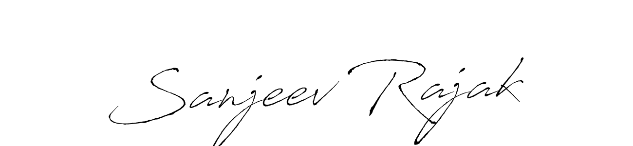 Sanjeev Rajak stylish signature style. Best Handwritten Sign (Antro_Vectra) for my name. Handwritten Signature Collection Ideas for my name Sanjeev Rajak. Sanjeev Rajak signature style 6 images and pictures png