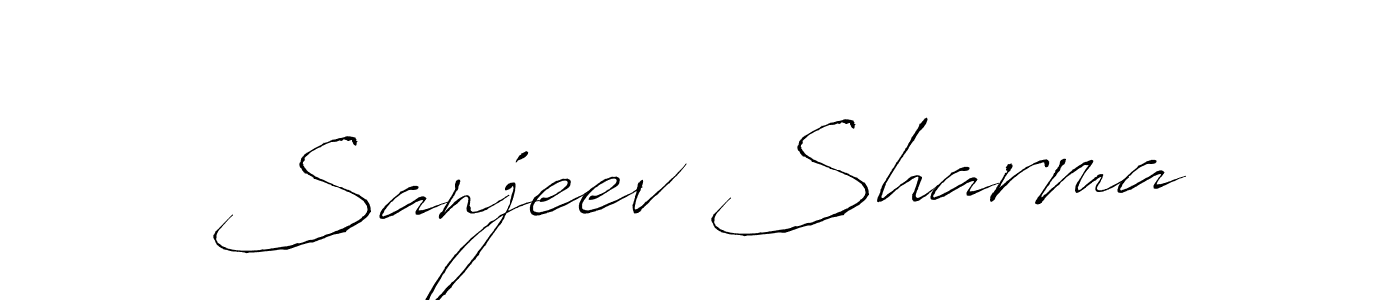 Use a signature maker to create a handwritten signature online. With this signature software, you can design (Antro_Vectra) your own signature for name Sanjeev Sharma. Sanjeev Sharma signature style 6 images and pictures png