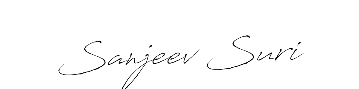 How to make Sanjeev Suri signature? Antro_Vectra is a professional autograph style. Create handwritten signature for Sanjeev Suri name. Sanjeev Suri signature style 6 images and pictures png