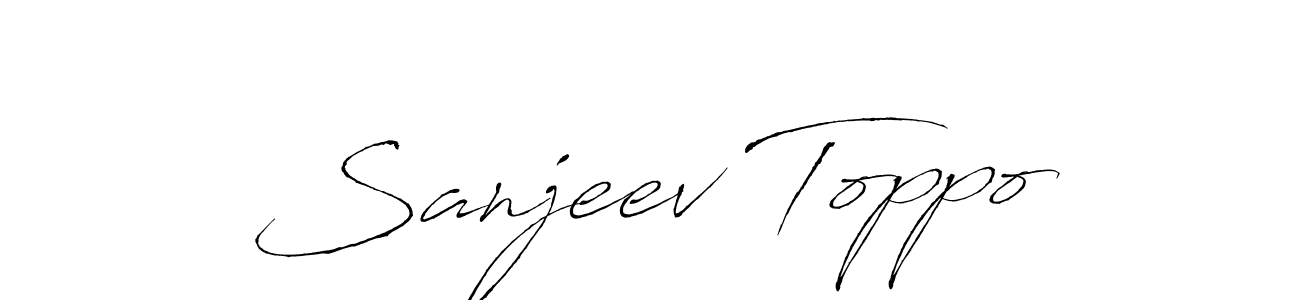 You should practise on your own different ways (Antro_Vectra) to write your name (Sanjeev Toppo) in signature. don't let someone else do it for you. Sanjeev Toppo signature style 6 images and pictures png