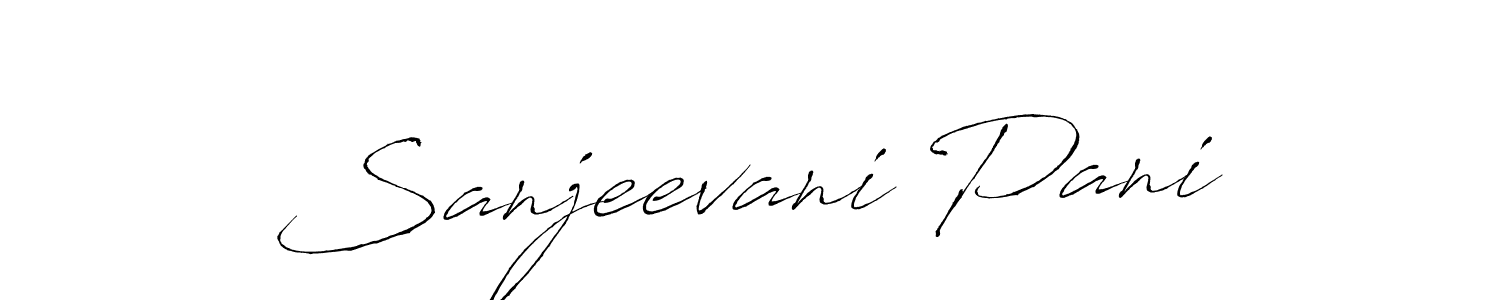 Create a beautiful signature design for name Sanjeevani Pani. With this signature (Antro_Vectra) fonts, you can make a handwritten signature for free. Sanjeevani Pani signature style 6 images and pictures png