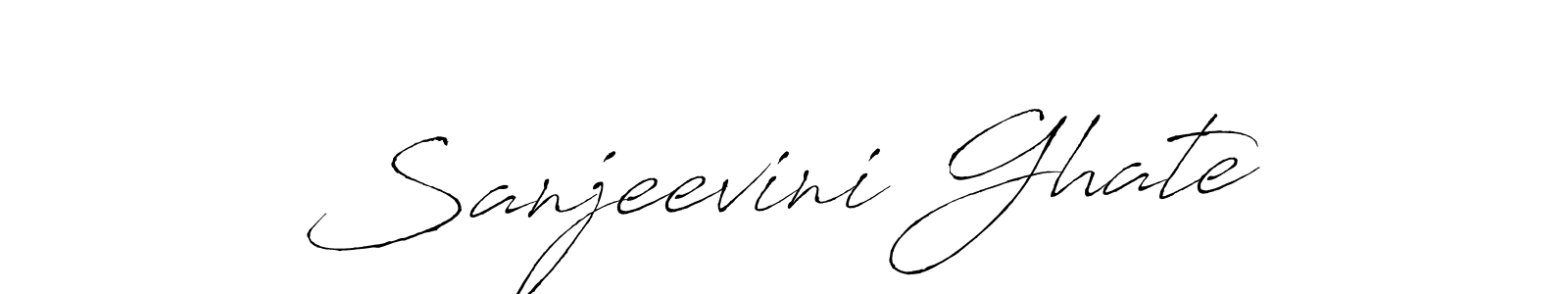 How to make Sanjeevini Ghate name signature. Use Antro_Vectra style for creating short signs online. This is the latest handwritten sign. Sanjeevini Ghate signature style 6 images and pictures png