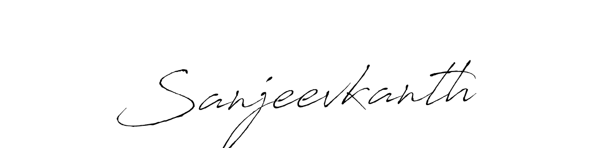 The best way (Antro_Vectra) to make a short signature is to pick only two or three words in your name. The name Sanjeevkanth include a total of six letters. For converting this name. Sanjeevkanth signature style 6 images and pictures png