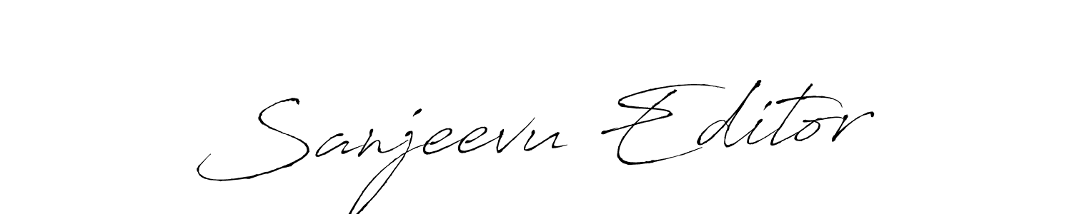 Here are the top 10 professional signature styles for the name Sanjeevu Editor. These are the best autograph styles you can use for your name. Sanjeevu Editor signature style 6 images and pictures png