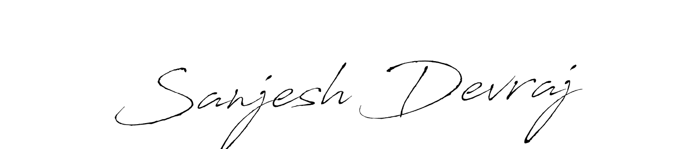 Create a beautiful signature design for name Sanjesh Devraj. With this signature (Antro_Vectra) fonts, you can make a handwritten signature for free. Sanjesh Devraj signature style 6 images and pictures png