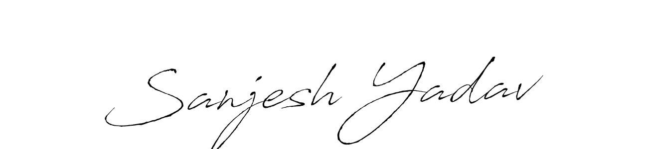 It looks lik you need a new signature style for name Sanjesh Yadav. Design unique handwritten (Antro_Vectra) signature with our free signature maker in just a few clicks. Sanjesh Yadav signature style 6 images and pictures png