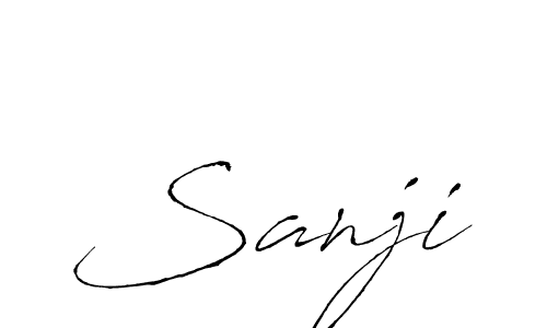 Use a signature maker to create a handwritten signature online. With this signature software, you can design (Antro_Vectra) your own signature for name Sanji. Sanji signature style 6 images and pictures png
