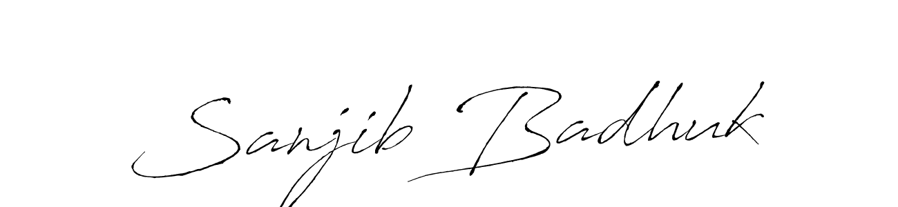 Similarly Antro_Vectra is the best handwritten signature design. Signature creator online .You can use it as an online autograph creator for name Sanjib Badhuk. Sanjib Badhuk signature style 6 images and pictures png