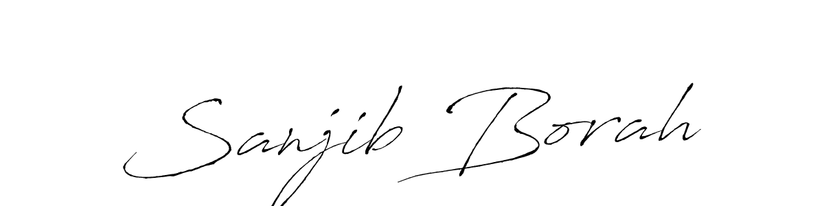 The best way (Antro_Vectra) to make a short signature is to pick only two or three words in your name. The name Sanjib Borah include a total of six letters. For converting this name. Sanjib Borah signature style 6 images and pictures png