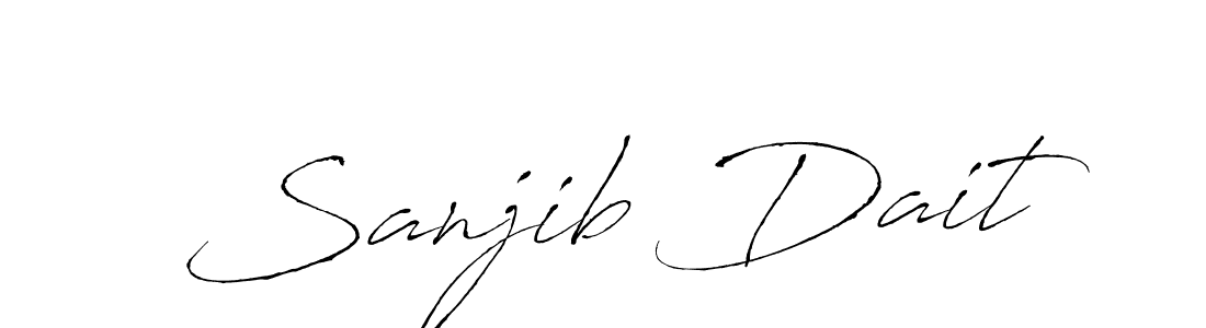 Also You can easily find your signature by using the search form. We will create Sanjib Dait name handwritten signature images for you free of cost using Antro_Vectra sign style. Sanjib Dait signature style 6 images and pictures png