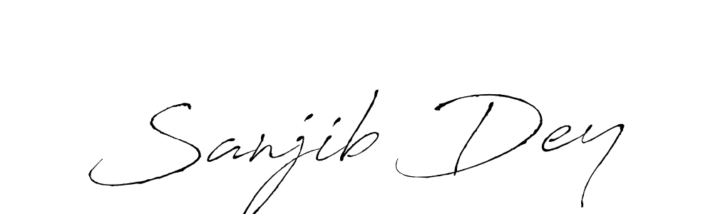 Sanjib Dey stylish signature style. Best Handwritten Sign (Antro_Vectra) for my name. Handwritten Signature Collection Ideas for my name Sanjib Dey. Sanjib Dey signature style 6 images and pictures png