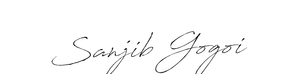 Antro_Vectra is a professional signature style that is perfect for those who want to add a touch of class to their signature. It is also a great choice for those who want to make their signature more unique. Get Sanjib Gogoi name to fancy signature for free. Sanjib Gogoi signature style 6 images and pictures png