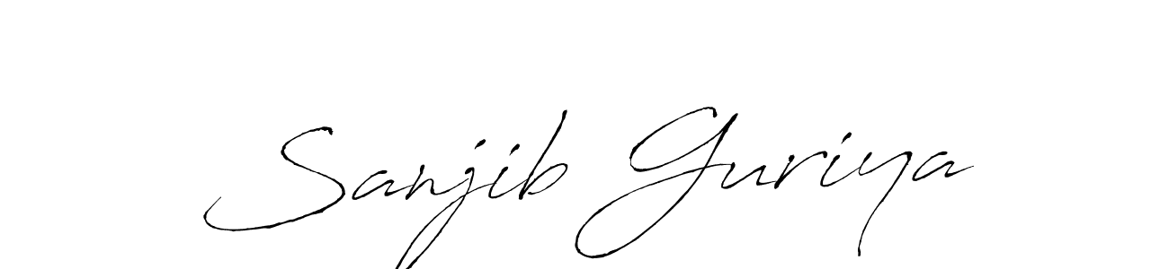 Also we have Sanjib Guriya name is the best signature style. Create professional handwritten signature collection using Antro_Vectra autograph style. Sanjib Guriya signature style 6 images and pictures png