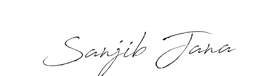 Design your own signature with our free online signature maker. With this signature software, you can create a handwritten (Antro_Vectra) signature for name Sanjib Jana. Sanjib Jana signature style 6 images and pictures png