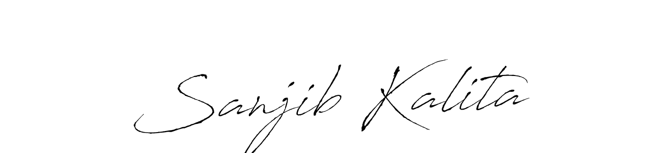 How to make Sanjib Kalita signature? Antro_Vectra is a professional autograph style. Create handwritten signature for Sanjib Kalita name. Sanjib Kalita signature style 6 images and pictures png