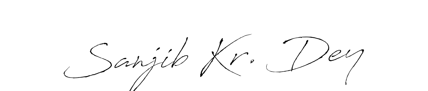 You should practise on your own different ways (Antro_Vectra) to write your name (Sanjib Kr. Dey) in signature. don't let someone else do it for you. Sanjib Kr. Dey signature style 6 images and pictures png