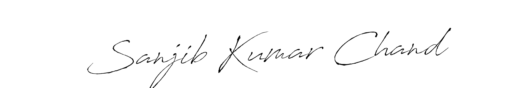 How to make Sanjib Kumar Chand signature? Antro_Vectra is a professional autograph style. Create handwritten signature for Sanjib Kumar Chand name. Sanjib Kumar Chand signature style 6 images and pictures png