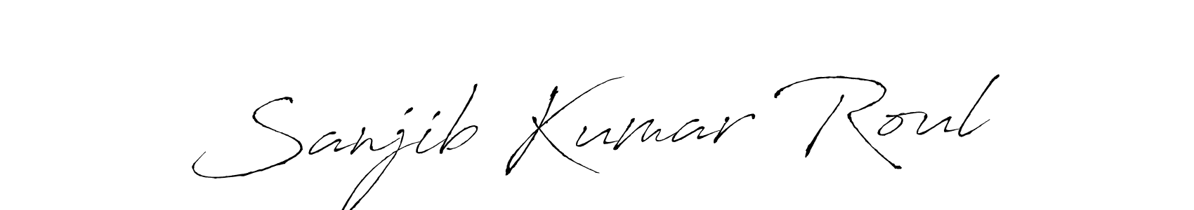 How to make Sanjib Kumar Roul signature? Antro_Vectra is a professional autograph style. Create handwritten signature for Sanjib Kumar Roul name. Sanjib Kumar Roul signature style 6 images and pictures png