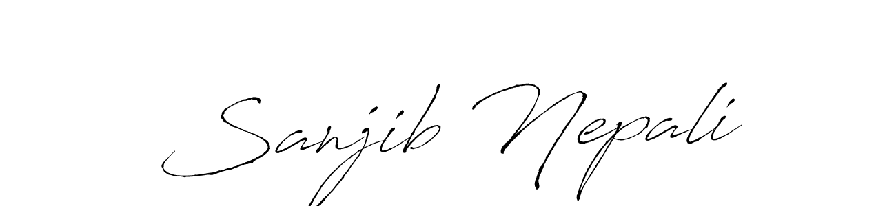It looks lik you need a new signature style for name Sanjib Nepali. Design unique handwritten (Antro_Vectra) signature with our free signature maker in just a few clicks. Sanjib Nepali signature style 6 images and pictures png
