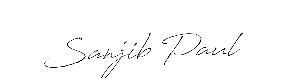 Design your own signature with our free online signature maker. With this signature software, you can create a handwritten (Antro_Vectra) signature for name Sanjib Paul. Sanjib Paul signature style 6 images and pictures png