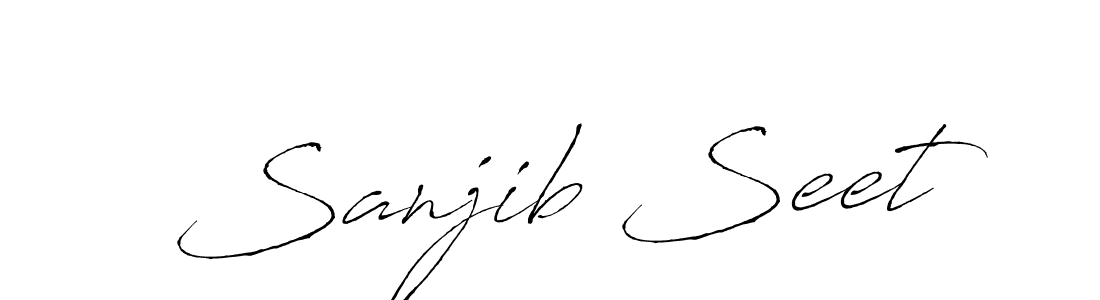 Create a beautiful signature design for name Sanjib Seet. With this signature (Antro_Vectra) fonts, you can make a handwritten signature for free. Sanjib Seet signature style 6 images and pictures png