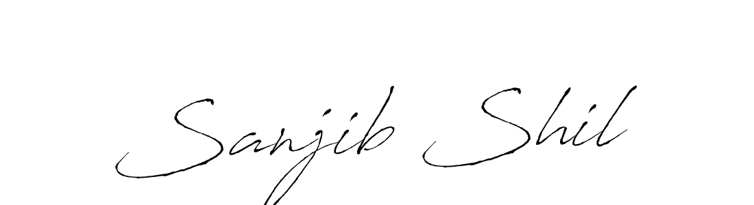 How to make Sanjib Shil signature? Antro_Vectra is a professional autograph style. Create handwritten signature for Sanjib Shil name. Sanjib Shil signature style 6 images and pictures png