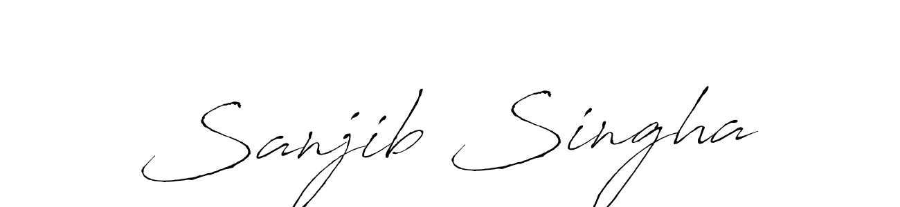 Create a beautiful signature design for name Sanjib Singha. With this signature (Antro_Vectra) fonts, you can make a handwritten signature for free. Sanjib Singha signature style 6 images and pictures png