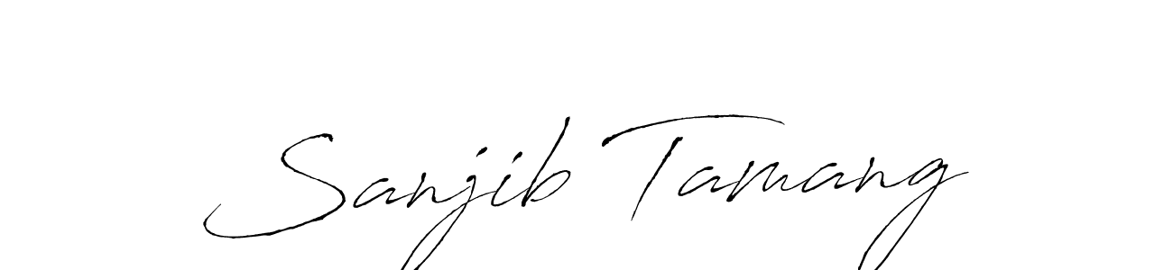 Create a beautiful signature design for name Sanjib Tamang. With this signature (Antro_Vectra) fonts, you can make a handwritten signature for free. Sanjib Tamang signature style 6 images and pictures png