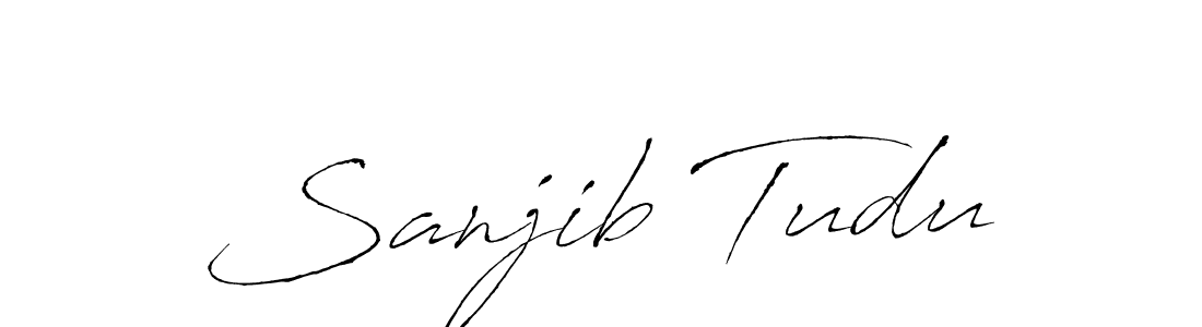 How to make Sanjib Tudu signature? Antro_Vectra is a professional autograph style. Create handwritten signature for Sanjib Tudu name. Sanjib Tudu signature style 6 images and pictures png