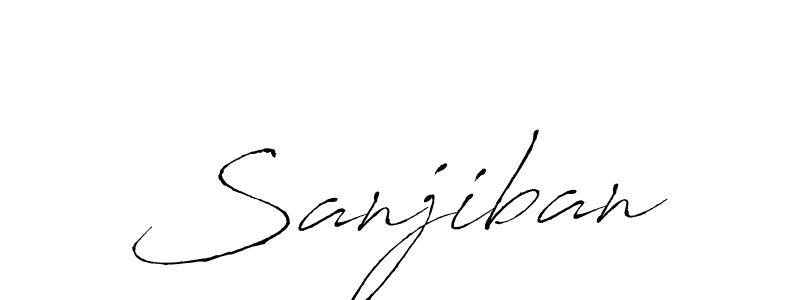 How to make Sanjiban signature? Antro_Vectra is a professional autograph style. Create handwritten signature for Sanjiban name. Sanjiban signature style 6 images and pictures png