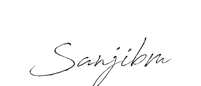 Also we have Sanjibm name is the best signature style. Create professional handwritten signature collection using Antro_Vectra autograph style. Sanjibm signature style 6 images and pictures png
