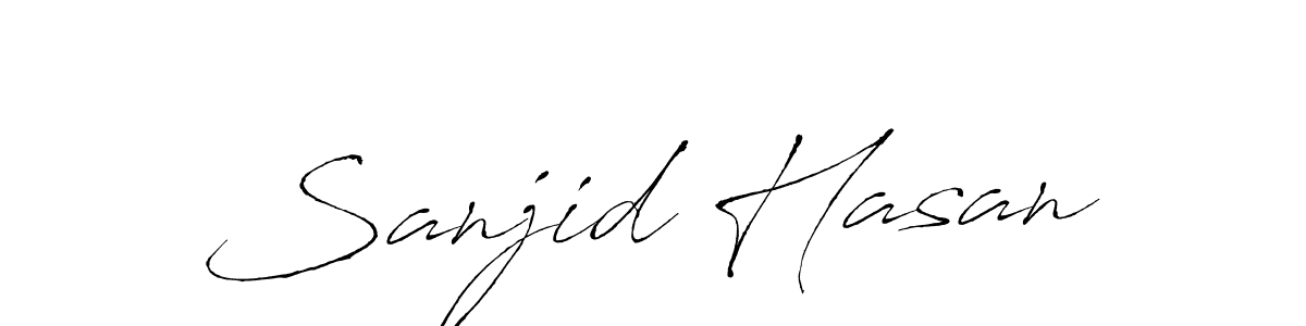 Make a short Sanjid Hasan signature style. Manage your documents anywhere anytime using Antro_Vectra. Create and add eSignatures, submit forms, share and send files easily. Sanjid Hasan signature style 6 images and pictures png