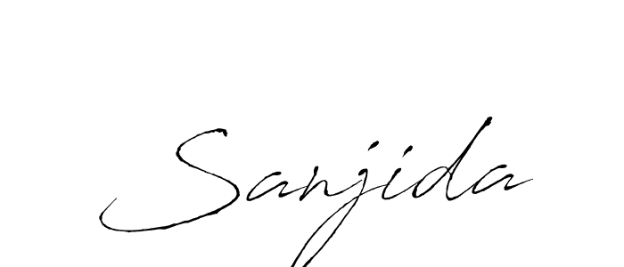 How to make Sanjida signature? Antro_Vectra is a professional autograph style. Create handwritten signature for Sanjida name. Sanjida signature style 6 images and pictures png