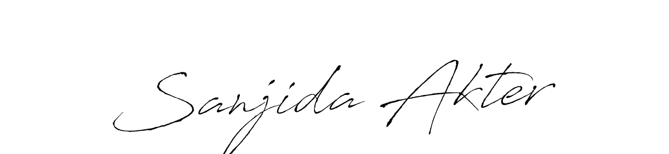 Also we have Sanjida Akter name is the best signature style. Create professional handwritten signature collection using Antro_Vectra autograph style. Sanjida Akter signature style 6 images and pictures png