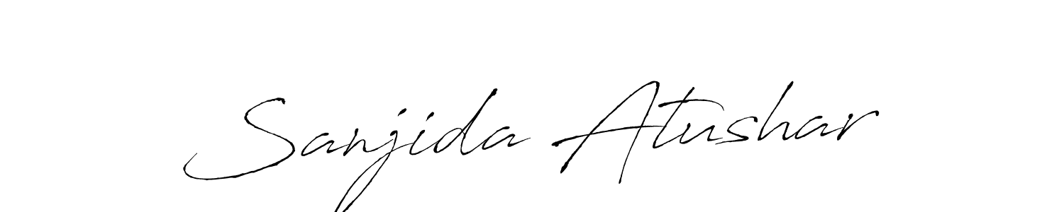 Also You can easily find your signature by using the search form. We will create Sanjida Atushar name handwritten signature images for you free of cost using Antro_Vectra sign style. Sanjida Atushar signature style 6 images and pictures png